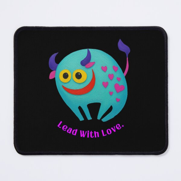 Item preview, Lead With Love - Cute Heart Monster designed and sold by PatykArt.