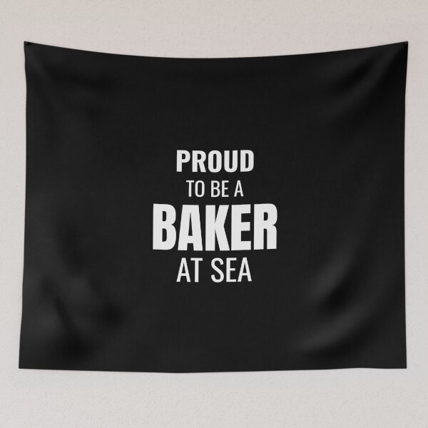 Item preview, Proud to be a Baker at Sea (White) designed and sold by ShipCrewNation.