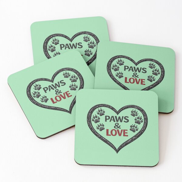 Item preview, Paws & Love | Minimalist Paw Print Heart Pet Lover Design designed and sold by RosalesArts.