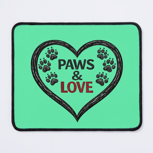 Item preview, Paws & Love | Minimalist Paw Print Heart Pet Lover Design designed and sold by RosalesArts.