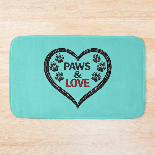 Item preview, Paws & Love | Minimalist Paw Print Heart Pet Lover Design designed and sold by RosalesArts.