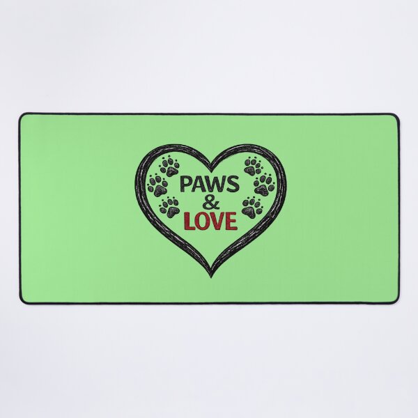 Item preview, Paws & Love | Minimalist Paw Print Heart Pet Lover Design designed and sold by RosalesArts.