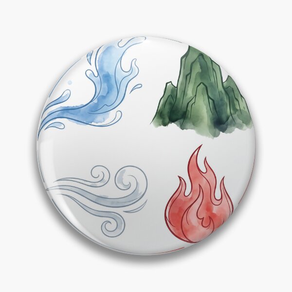 Item preview, ​Balance In All Things Four Elements Artistic Chinese Watercolor T-Shirt designed and sold by fowzi shokri.