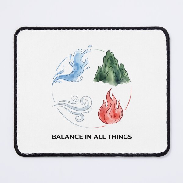 Item preview, Balance In All Things Four Elements Artistic Chinese Watercolor T-Shirt designed and sold by fowzi shokri.