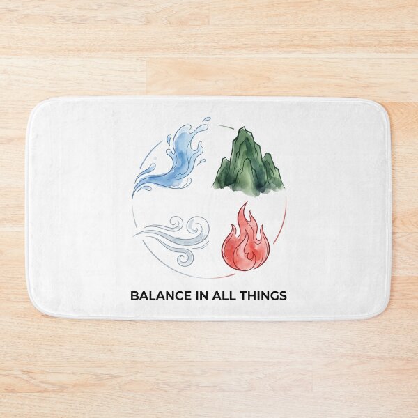 Item preview, ​Balance In All Things Four Elements Artistic Chinese Watercolor T-Shirt designed and sold by fowzi shokri.