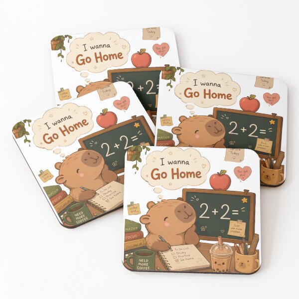 Item preview, Cute Capybara |I Want to Go Home designed and sold by FatmaAhmed90.