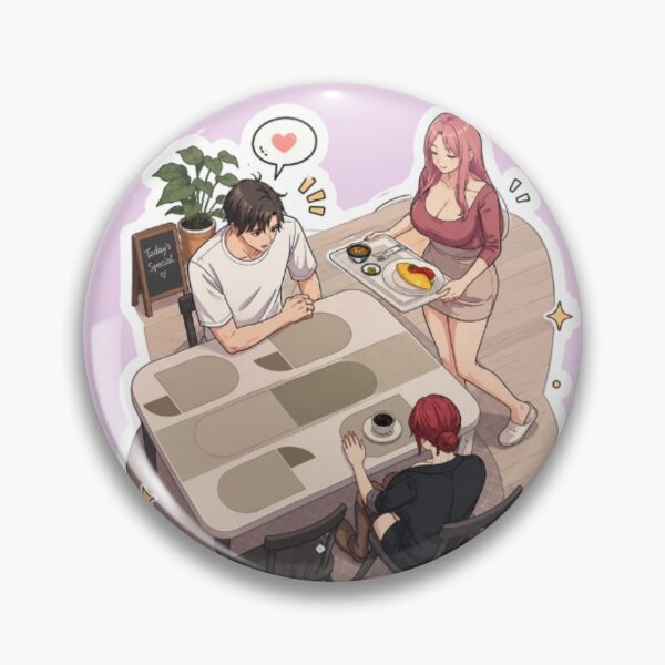 Item preview, Cozy Anime Café Sticker – Cute Slice of Life Scene designed and sold by MeowLoka ⭐⭐⭐⭐.