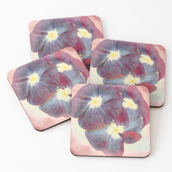 Item preview, Vintage Impressionist Blue and Purple Periwinkle Flower Art designed and sold by BalkanBloom.