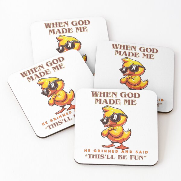 Item preview, Funny Cool Duck with Sunglasses Quote designed and sold by Szpaku desart .