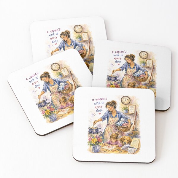 Item preview, A WOMAN'S WORK IS NEVER DONE designed and sold by DeniseFFulmer12.