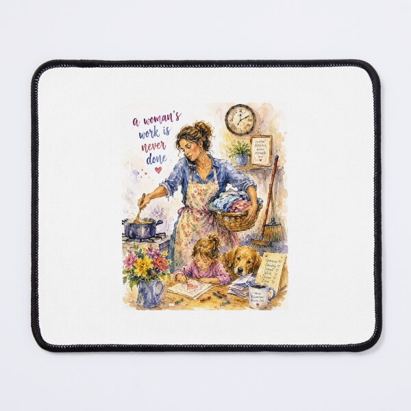 Item preview, A WOMAN'S WORK IS NEVER DONE designed and sold by DeniseFFulmer12.