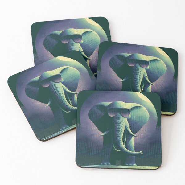Item preview, Retro Cool Elephant in Sunglasses designed and sold by ClubVacay.