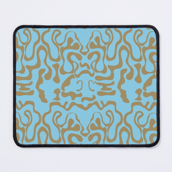 Item preview, Sky Blue and Gold Squiggle designed and sold by GreyMoonForest.