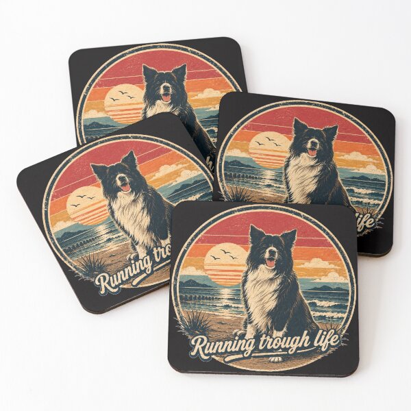 Item preview, Retro Vintage Border Collie designed and sold by Bartas2026.