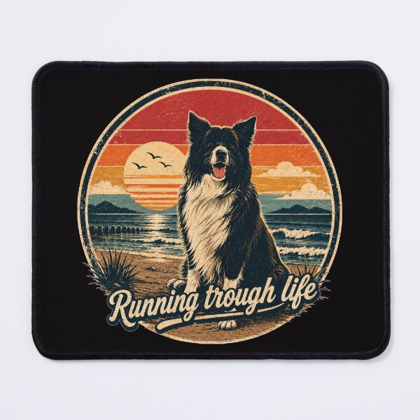 Item preview, Retro Vintage Border Collie designed and sold by Bartas2026.