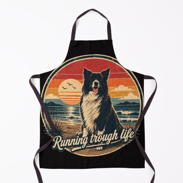 Item preview, Retro Vintage Border Collie designed and sold by Bartas2026.