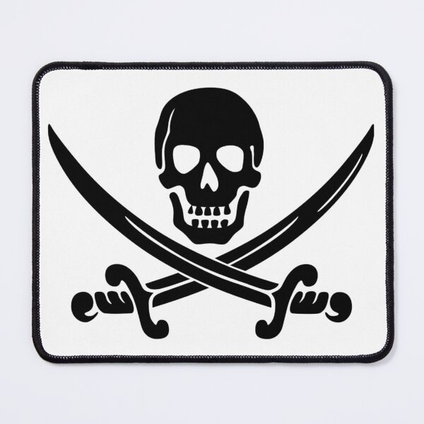 Item preview, Jolly Roger Pirate Skull and Crossed Swords Vector designed and sold by Koussgh.