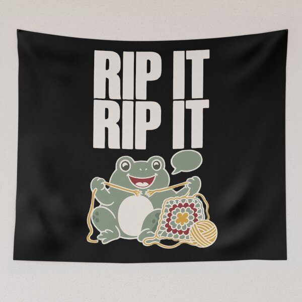 Item preview, Rip It Rip It Funny Crochet Frogging Shirt | Crochet Frog Crocheter Gift designed and sold by StickyGuys.
