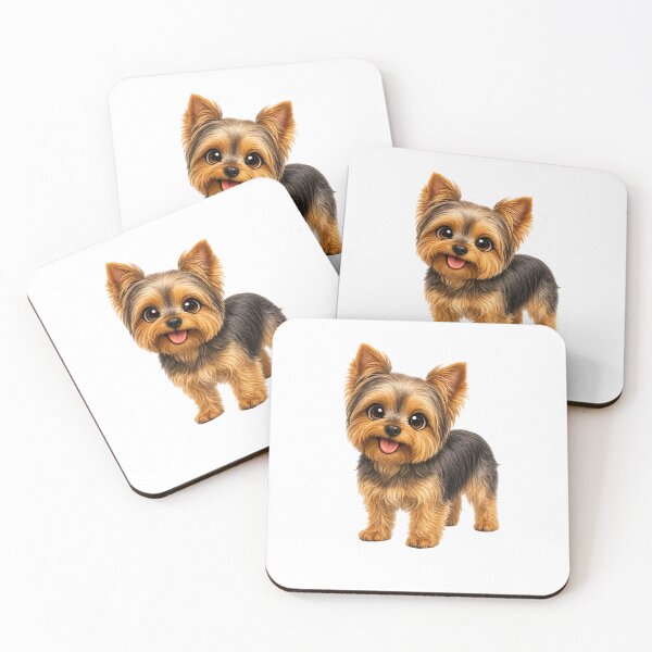 Item preview, Cute Yorkshire Terrier Puppy Illustration  designed and sold by BackgroundND.