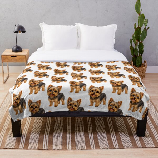 Aperçu de l'œuvre Illustration mignonne d'un chiot Yorkshire Terrier créée et vendue par BackgroundND.