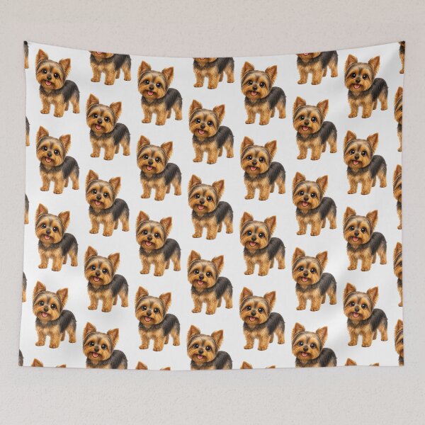 Item preview, Cute Yorkshire Terrier Puppy Illustration  designed and sold by BackgroundND.
