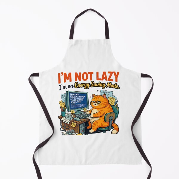 Item preview, I'm Not Lazy – Energy Saving Mode Funny Cat T-Shirt designed and sold by Wonza22yara.