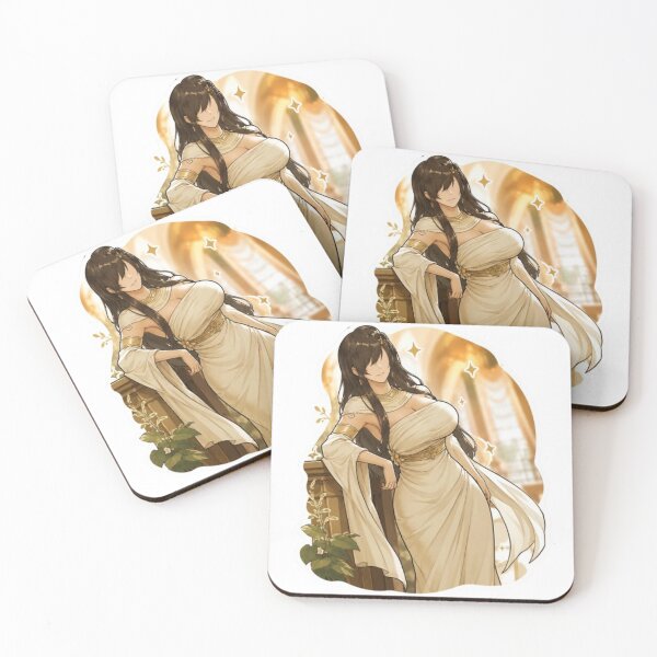 Item preview, Elegant Anime Goddess Sticker – Golden Royal Aesthetic designed and sold by MeowLoka ⭐⭐⭐⭐.