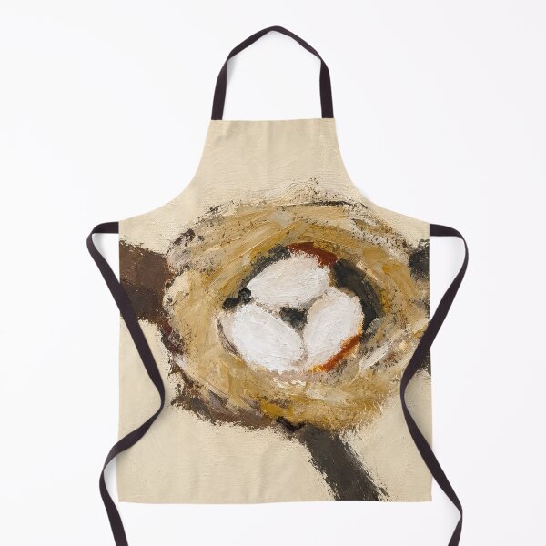 Item preview, Cozy Cottagecore Cream Birds Nest Poster designed and sold by Filora Atelier | Bird Art.