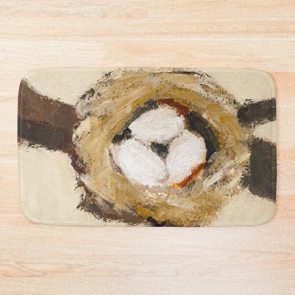Item preview, Cozy Cottagecore Cream Birds Nest Poster designed and sold by Filora Atelier | Bird Art.