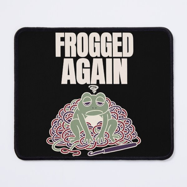 Item preview, Frogged Again Funny Crochet Shirt | Crochet Frog Frogging Humor Crocheter Gift designed and sold by StickyGuys.