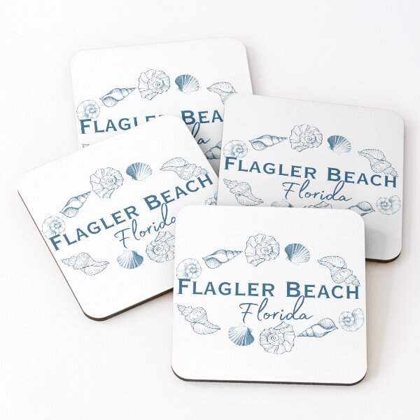 Item preview, Flagler Beach Florida Seashell Circle Shirt | Coastal Beach Souvenir Tee | Ocean-Inspired Florida Apparel designed and sold by DonnaRaine.