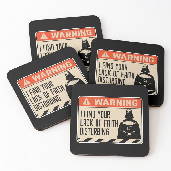 Item preview, I Find Your Lack Of Faith Disturbing | #DarthVader Warning Sign designed and sold by Rogue507.