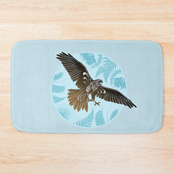Item preview, New Zealand Falcon in the Bush - blue designed and sold by MY NEW ZEALAND.