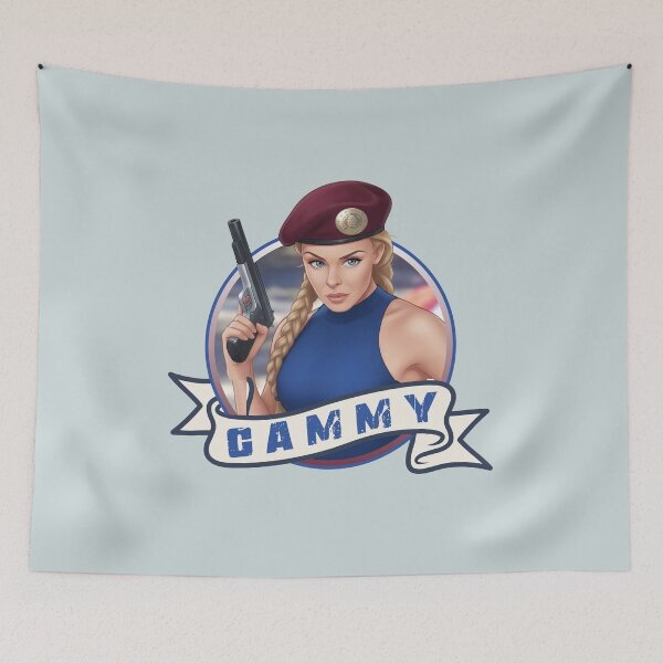 Item preview, Cammy White Street Fighter Kylie Minogue Mashup Video Game Graphic designed and sold by RahniNM.