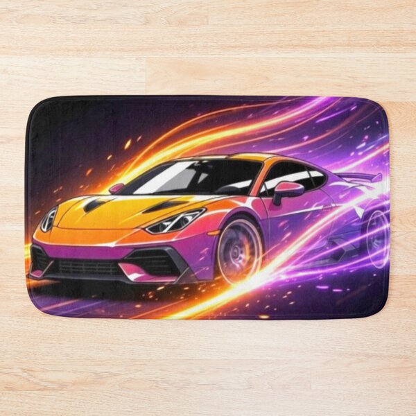Item preview, Neon Light Burst Supercar - Organic Abstract Racing Art designed and sold by Nexus Space.