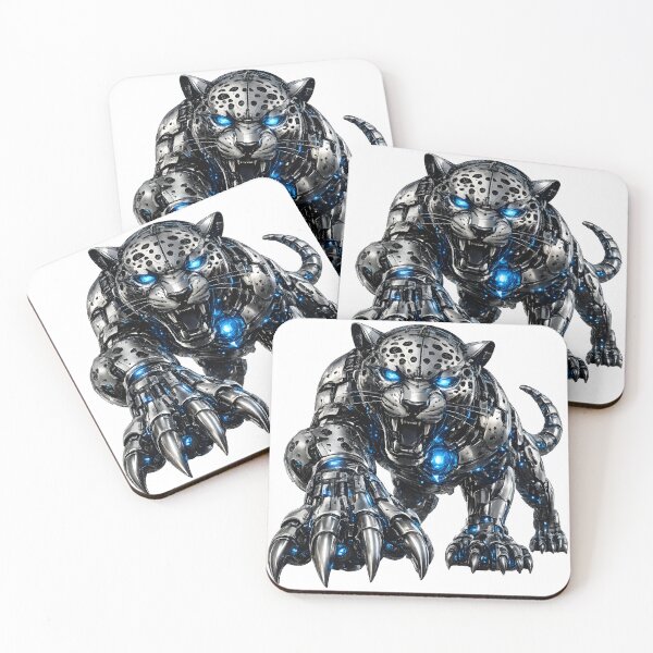 Item preview, Steel Jaguar V5 Elite – Premium Mechanical Jaguar | Industrial Mecha Beast | Futuristic Robotic Jaguar Art designed and sold by SteelCoat Studio.