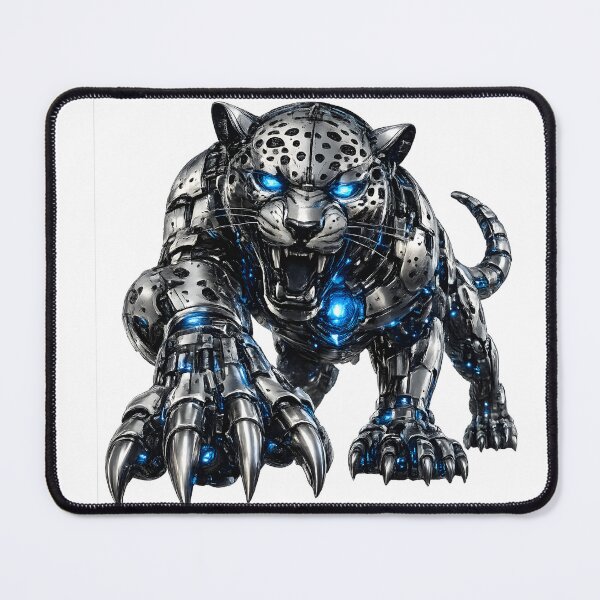 Item preview, Steel Jaguar V5 Elite – Premium Mechanical Jaguar | Industrial Mecha Beast | Futuristic Robotic Jaguar Art designed and sold by SteelCoat Studio.