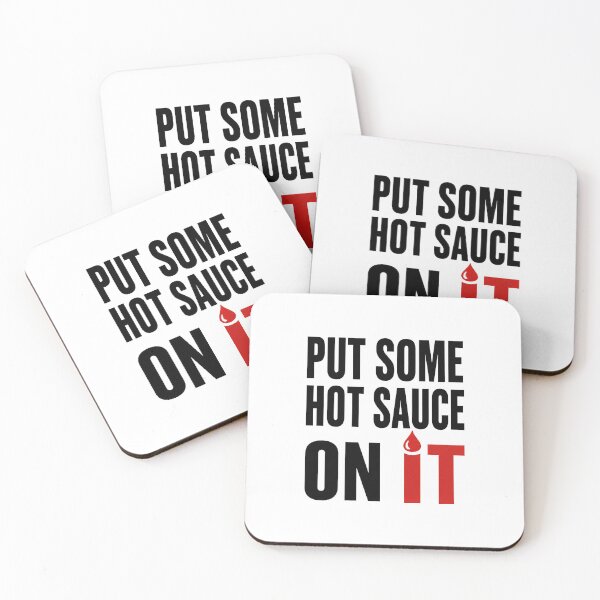 Item preview, Put Some Hot Sauce On It | Funny Spicy Food Typography Design designed and sold by Verycutethings.
