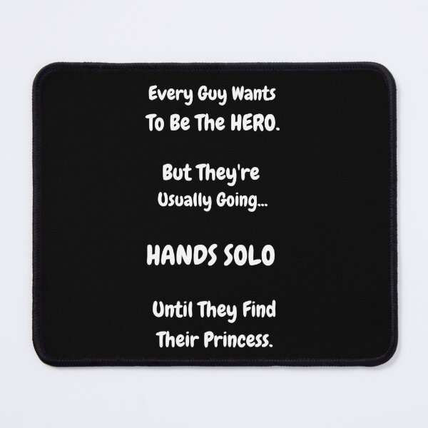 Item preview, Hands Solo – Funny Single Life Quote | Hero Dating Humor Typography designed and sold by kjson1.