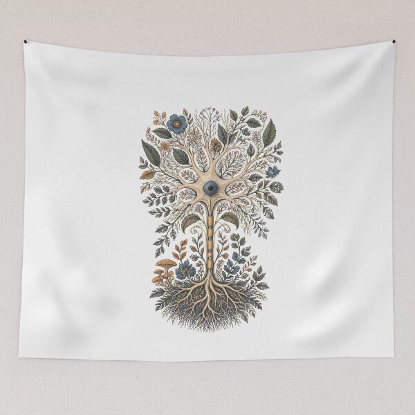 Item preview, Botanical Neuron Tree Neuroscience Illustration designed and sold by BoyleDesignShop.