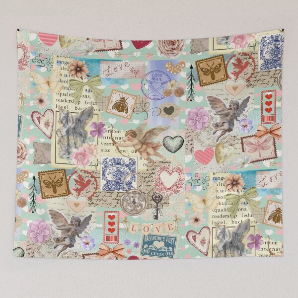 Item preview, Vintage love collage design  designed and sold by Zenna MT 1.