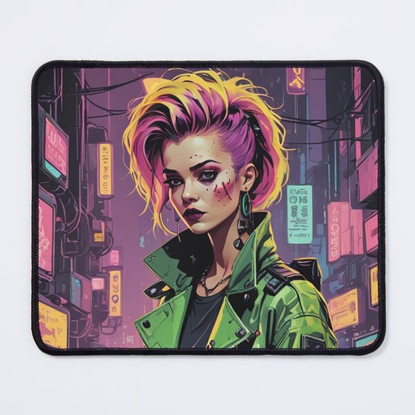 Item preview, Retro Atompunk Girl 1980s Punk designed and sold by Alt-Art-Digital.