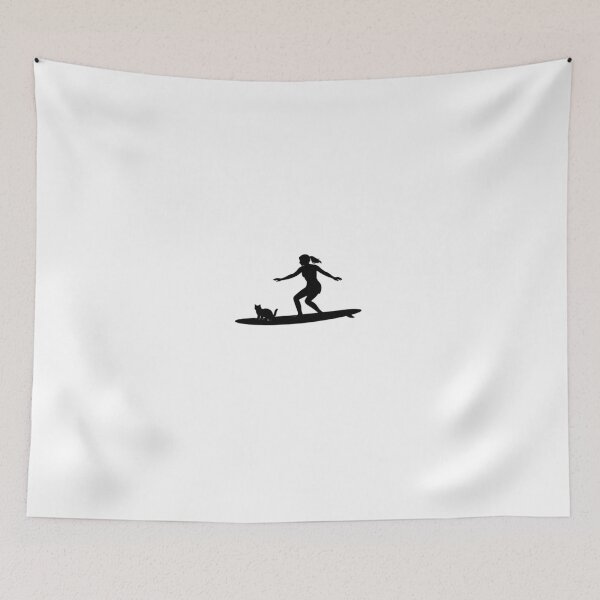 Item preview, Surfer Girl with her Cat designed and sold by Mick G Designs.