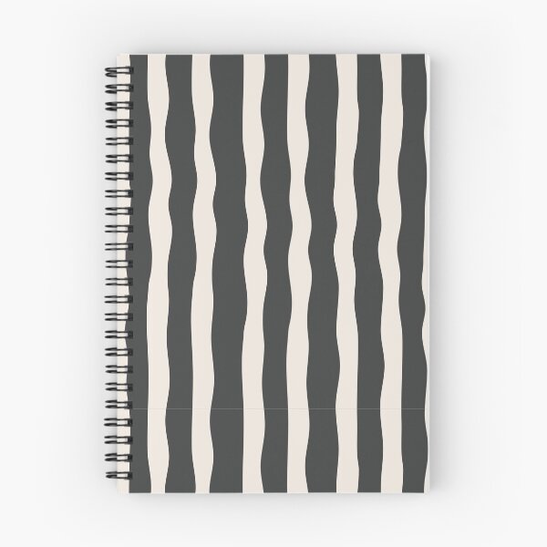 Item preview, Black and Cream Wavy Stripe Pattern, Minimal Seamless Lines, Modern Neutral Abstract Design designed and sold by BigDigital.