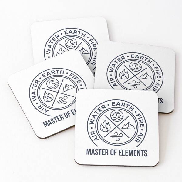 Item preview, Master of Elements Four Elements Vintage Emblem T-Shirt designed and sold by fowzi shokri.