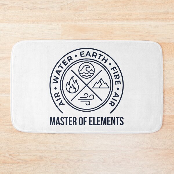 Item preview, Master of Elements Four Elements Vintage Emblem T-Shirt designed and sold by fowzi shokri.