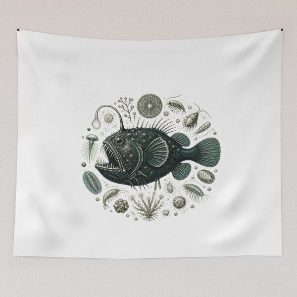Item preview, Deep Sea Anglerfish Marine Biology Specimens designed and sold by BoyleDesignShop.