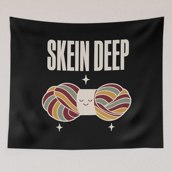 Item preview, Skein Deep Funny Crochet Pun Shirt | Yarn Lover Gift Crochet Humor Knitting designed and sold by StickyGuys.