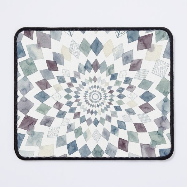 Item preview, Watercolor Geometric Mandala Pattern with Abstract Diamond Art designed and sold by TM DESIGNS AND MORE.