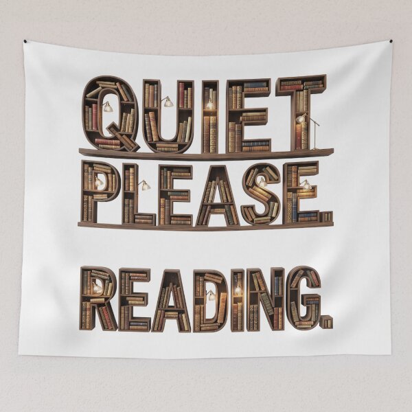 Item preview, Quiet Please. Reading. designed and sold by Helenaphotoart.